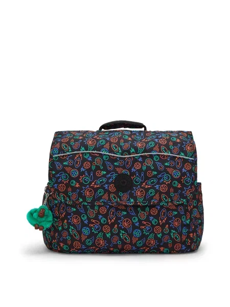 KIPLING Rucsac Codie albastru deschis / portocaliu negru