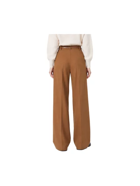 Nohavice Maxmara Studio hnedá
