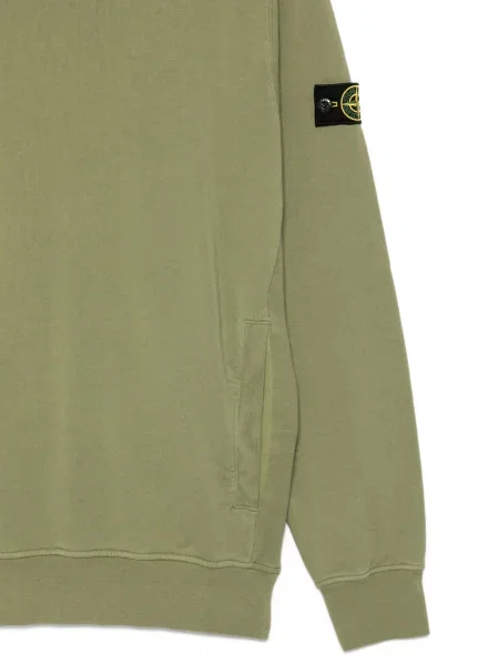 Bluza z kapturem dziecięca Stone Island zielona