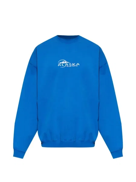 Hanorac Vetements cu broderie albastru