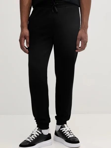 Armani Exchange pantaloni de trening barbati neted negru