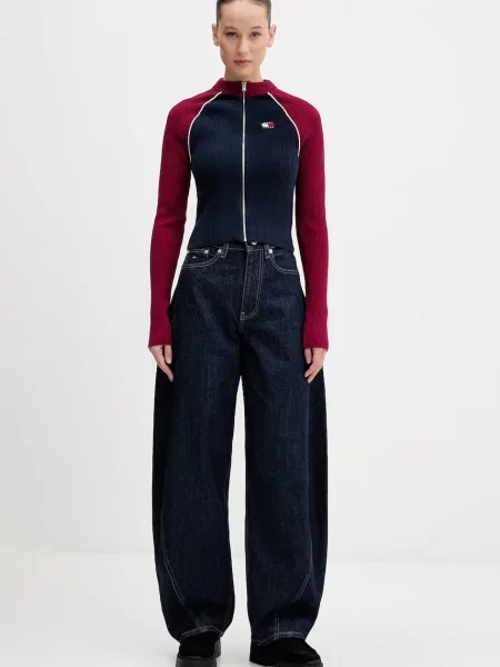 Tommy Jeans sweter granatowy
