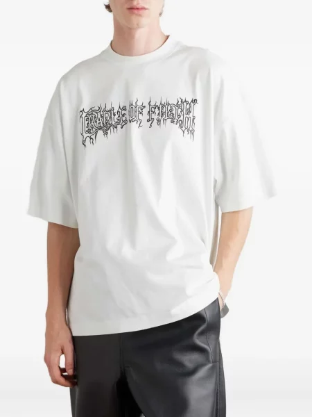 Тениска Vetements с принт бяло