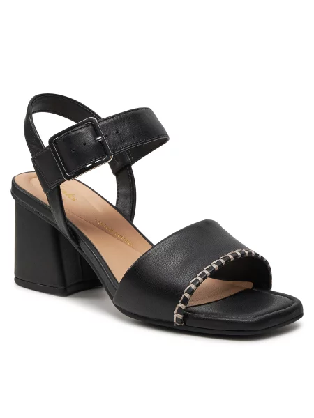 Босоніжки Clarks Buckle Black Leather чорні