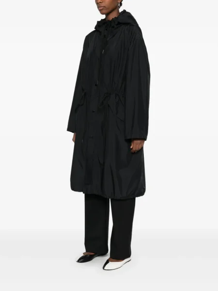 Palton 6397 cu glugă negru