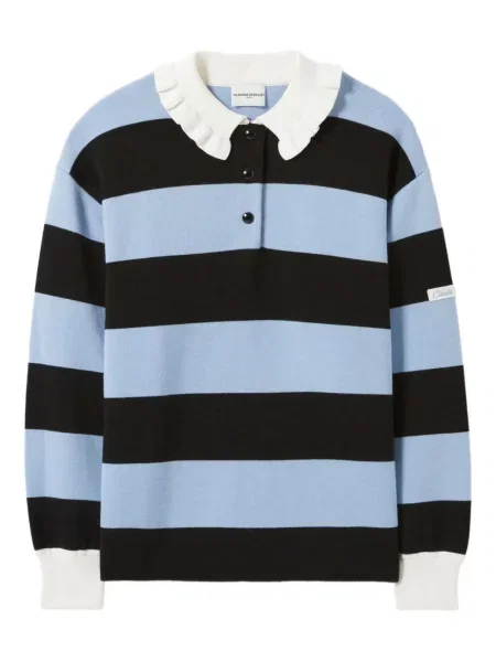 Sweter Claudie Pierlot w paski niebieski