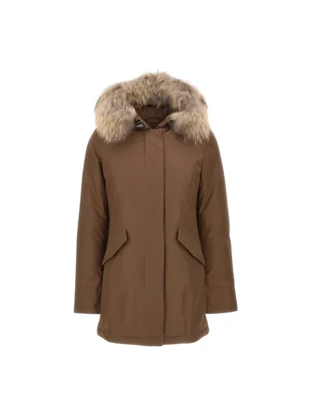 Parka Woolrich brązowa