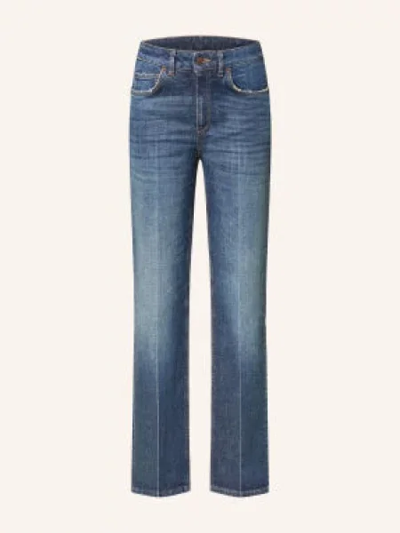 Dorothee Schumacher Jeansy Straight Blue Jeans Baby blau niebieskie