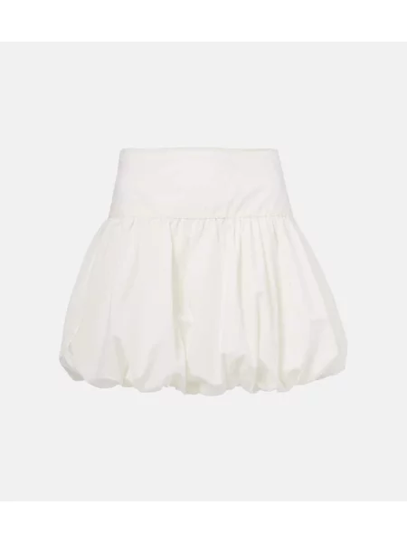 Fustă Faithfull din poplin alb