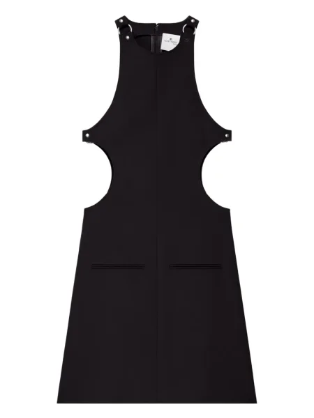 Rochie fără mâneci Courreges fără mâneci de costum negru