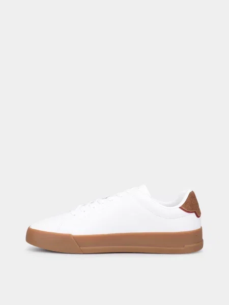 Шкіряні Кеди низькі Tommy Hilfiger TH COURT LTH DETAIL ESS білий