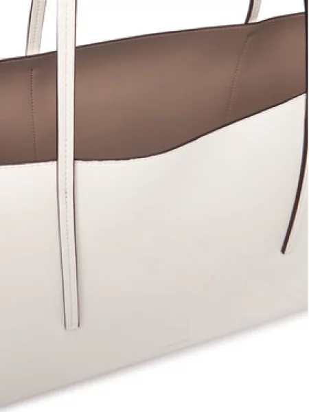 Calvin Klein Nakupovalna torba off-bela bela