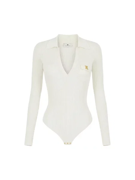 Top Elisabetta Franchi alb