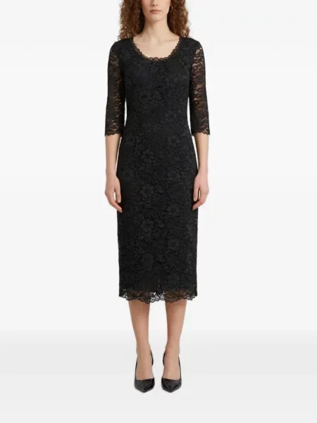 Rochie midi Sutton New York din dantelă negru