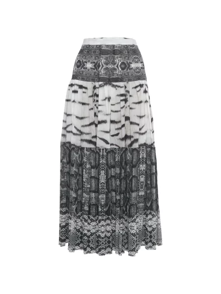 Maxi fusta maxi Roberto Cavalli de mătase gri