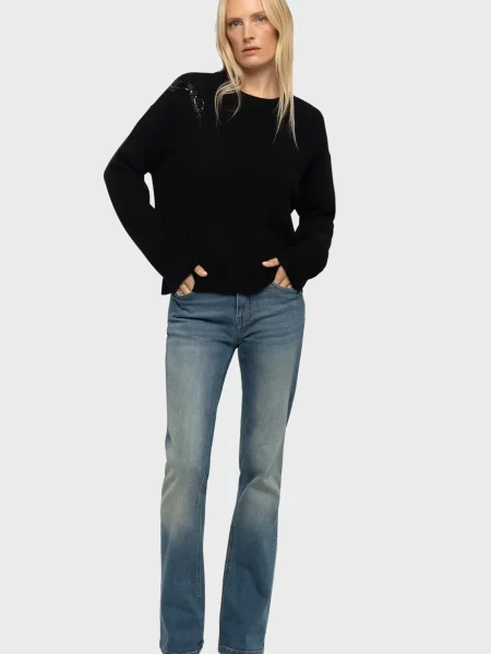 Шерстяной свитер Zadig&voltaire черный