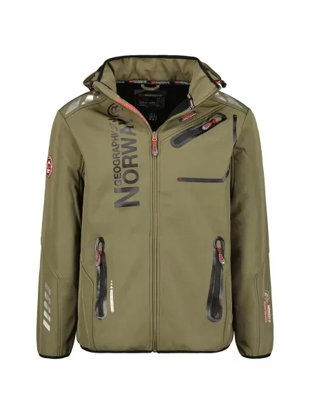 Turystyczna kurtka softshell GEOGRAPHICAL NORWAY ROYAUTE DB KAKI-NOIR… czarna