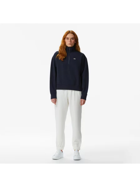 Lacoste Bluza Z Piki Na Ze Stójką granatowa
