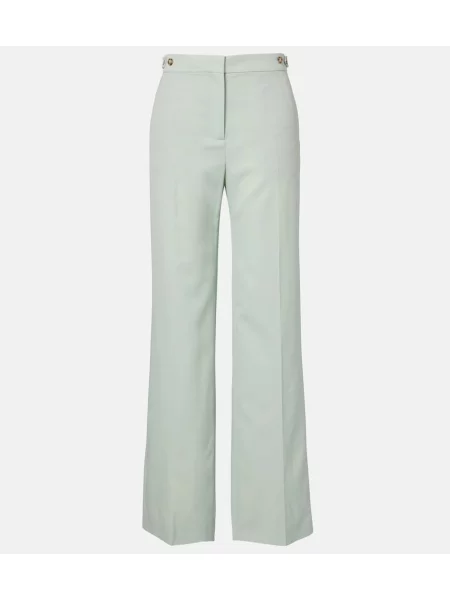 Pantaloni Stella Mccartney de lână albastru