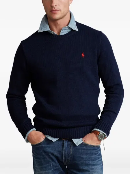 Cu centură curea Polo Ralph Lauren tricotate cu dungi albastru