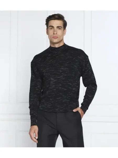 Calvin Klein de lână pulover negru