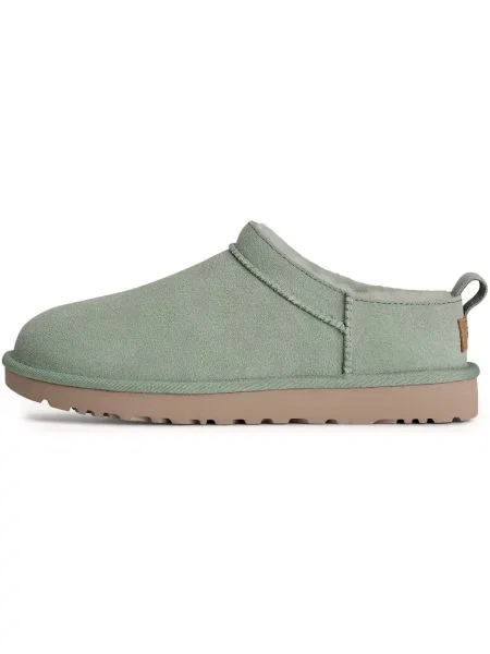 UGG papuci din piele întoarsă W Classic Micro verde