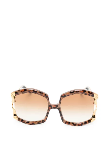 Ochelari de soare Anna Karin Karlsson cu imprimeu geometric roz