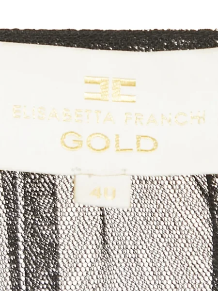 Body Elisabetta Franchi cu model floral negru