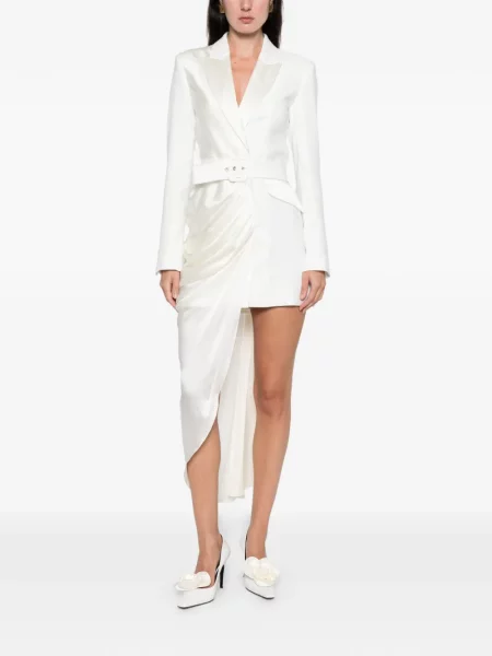 Rochie Silk Love & Lace de mătase de costum alb