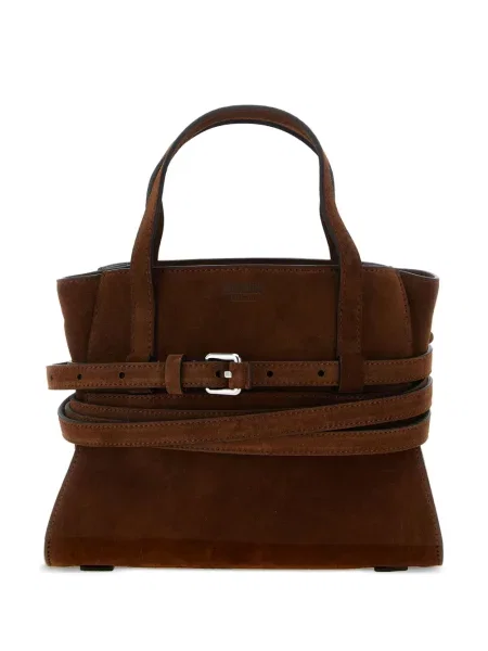 Curea Moschino din piele de căprioară maro