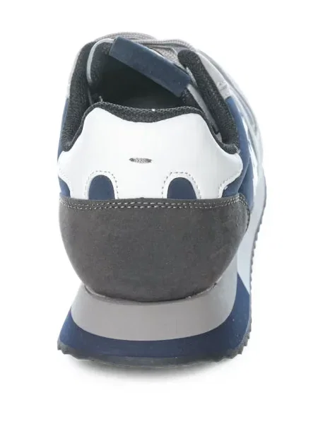 Sneakerși La Martina din piele de căprioară gri