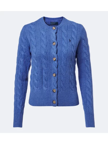 Cardigan Polo Ralph Lauren de lână albastru