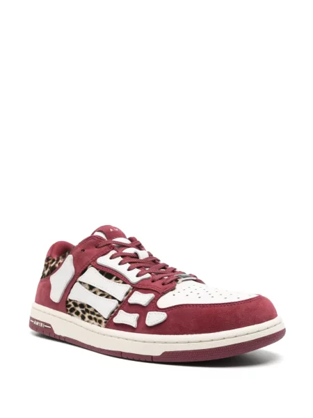 Sneakerși Amiri cu model leopard roșu