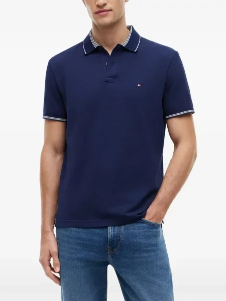 Scurt tricou polo Tommy Hilfiger albastru