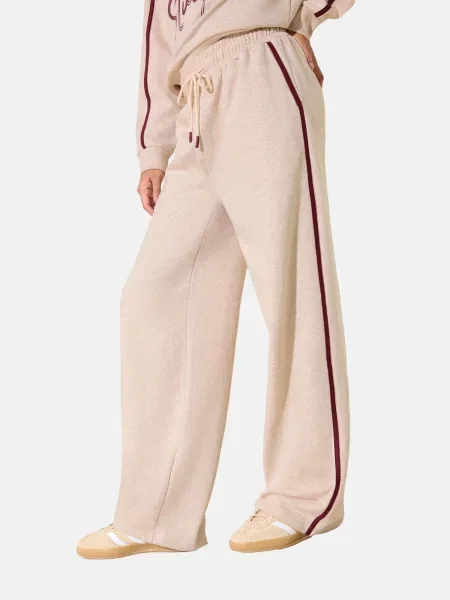 Friends Like These Pantaloni These Studio crem / burgundy roșu