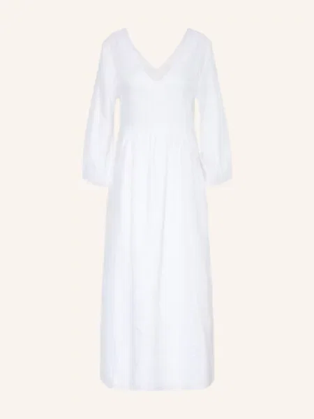 Robert Friedman Sukienka Z Lnu Selenal weiss biała