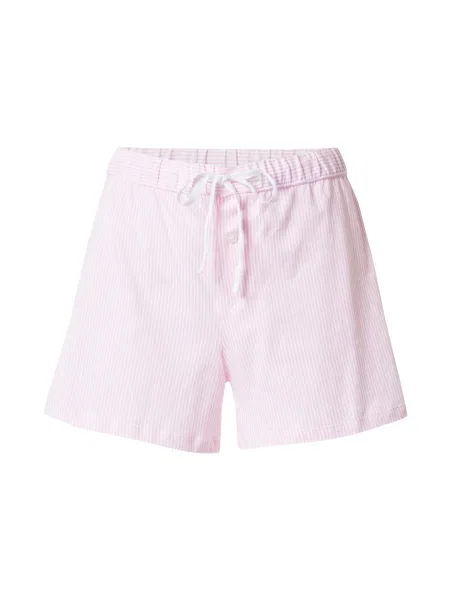Lauren Ralph Lauren Pantaloni de pijama roz alb