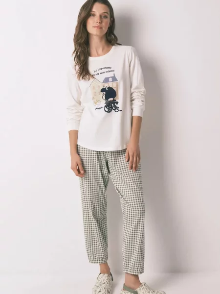 Пижама women'secret дамска от бяло