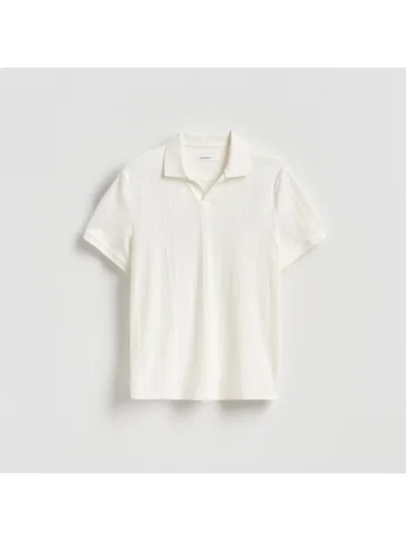 Reserved polo tričko krémová