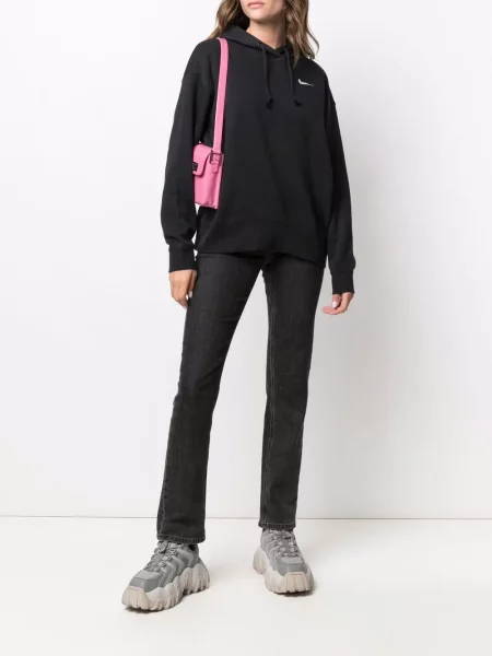 Суичър с качулка Nike бродиран черно