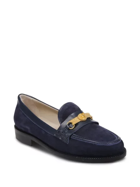 Pantofi loafer Amato Daniele din piele de căprioară albastru