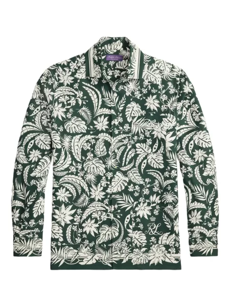 Košile Ralph Lauren Purple Label s potiskem zelená