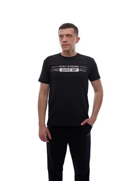 Футболка LUMO віскоза/поліестер чорний