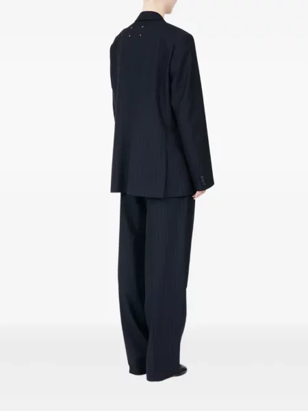 Ριγέ μπλέιζερ Maison Margiela μπλε