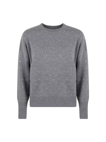 Sweter Paco Rabanne wełniany szary