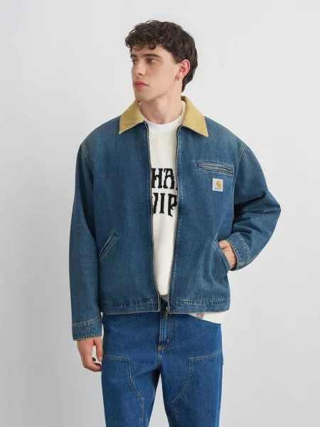 Carhartt WIP Prechodná bunda Detroit denim modrá