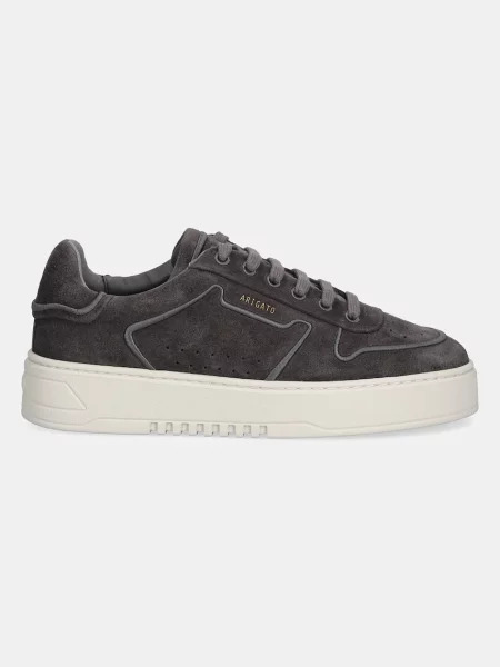 Haftowane sneakersy Axel Arigato skórzane szare