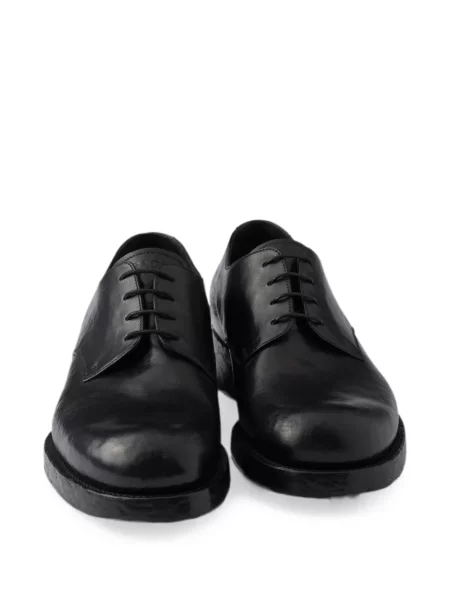 Pantofi Prada cu șireturi din piele negru