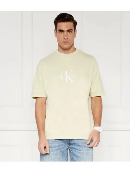 CALVIN KLEIN JEANS Tricou ARCHIVAL MONOLOGO galben