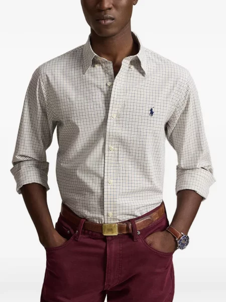 Satenske rukavice Polo Ralph Lauren s vezom s vezicama smeđa
